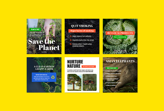 Earth Day Social Media Marketing Pack