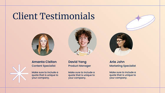 Marketing Variety Slides