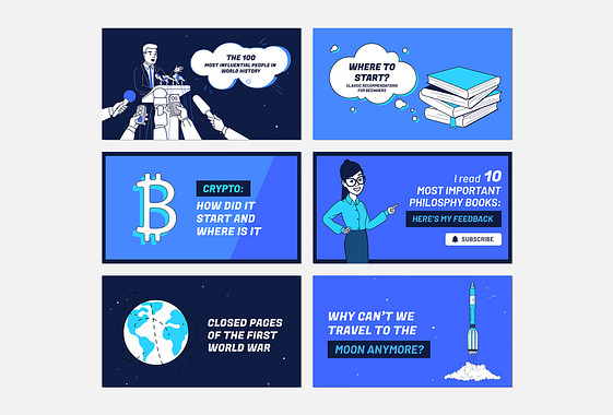 Education YouTube Thumbnail Variety Pack