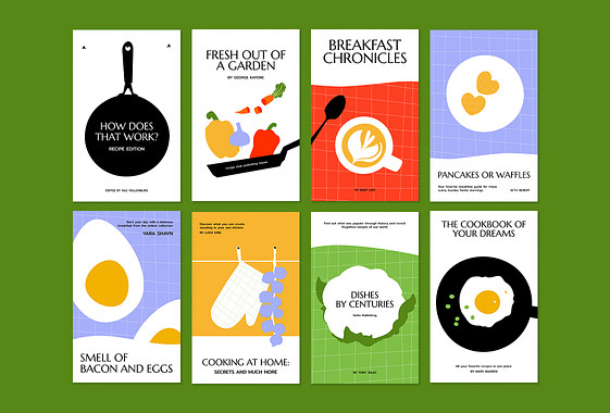 Set de Portadas de Recetarios