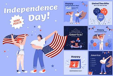 Independence Day SMM Posts