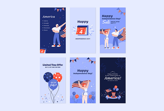 Independence Day SMM Posts