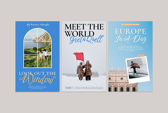 Pack de couvertures de livres de voyage inspirants