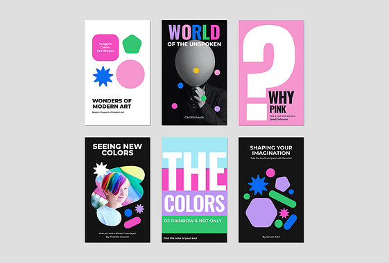 Дизайн для обложки книги: Цветная абстракция