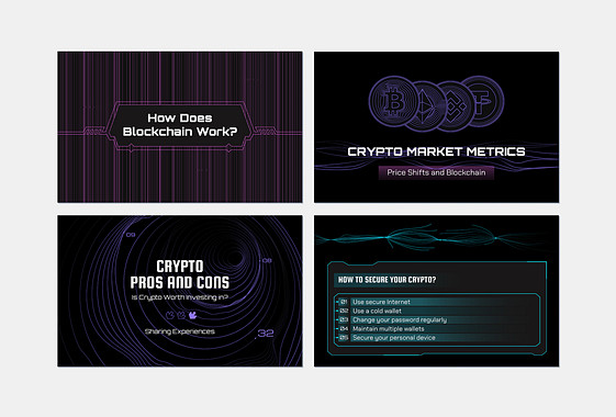 「ブロックチェーン」デザインセット