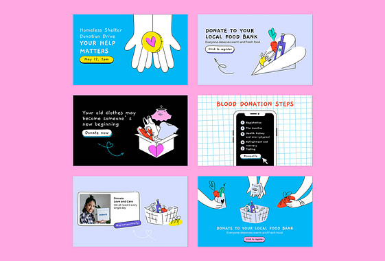 Paquete para anuncios de caridad