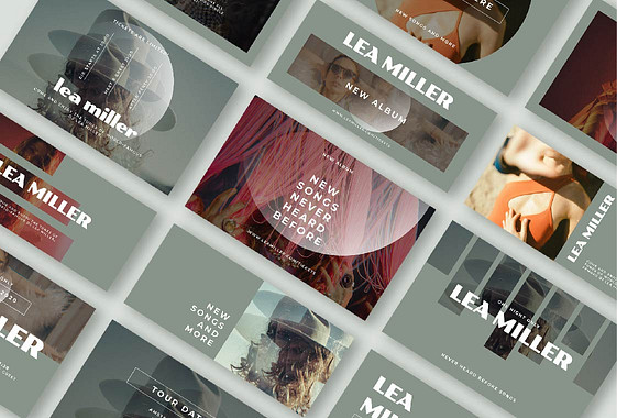 Music Release Promo Designs