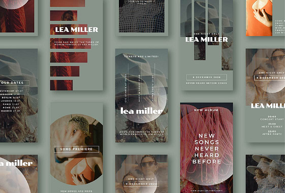 Music Release Promo Designs