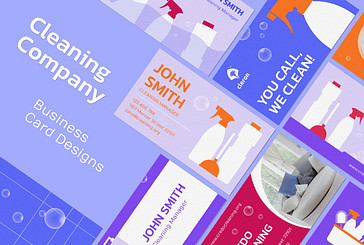 Cleaning Company Business Cards