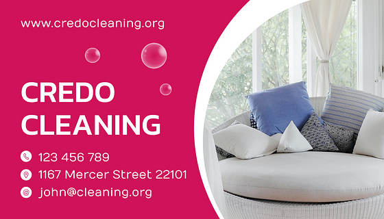 Cleaning Company Business Cards