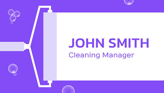 Cleaning Company Business Cards