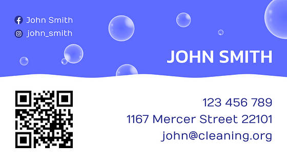 Cleaning Company Business Cards