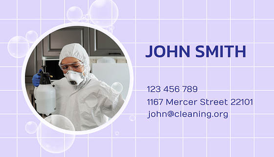 Cleaning Company Business Cards