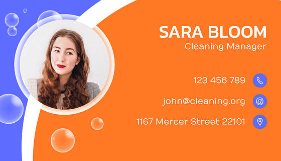 Cleaning Company Business Cards