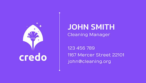 Cleaning Company Business Cards