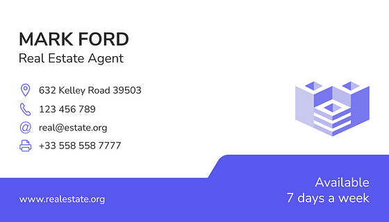 Real Estate Agency Business Cards