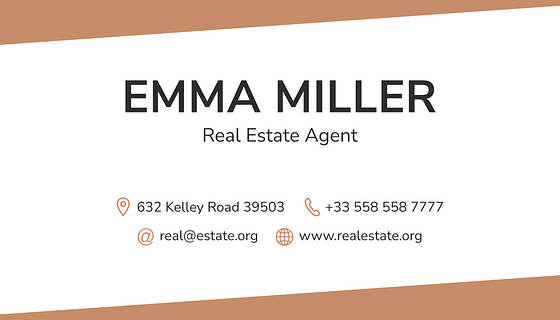 Real Estate Agency Business Cards