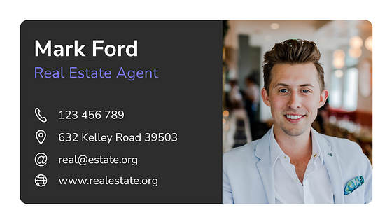 Real Estate Agency Business Cards