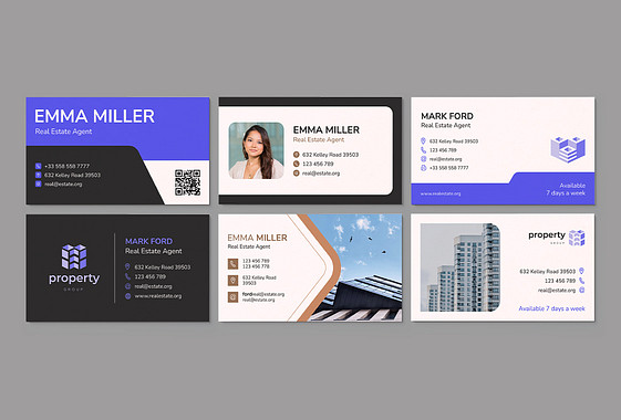 Real Estate Agency Business Cards