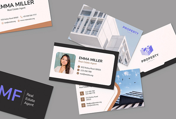 Real Estate Agency Business Cards
