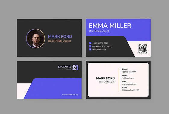 Real Estate Agency Business Cards