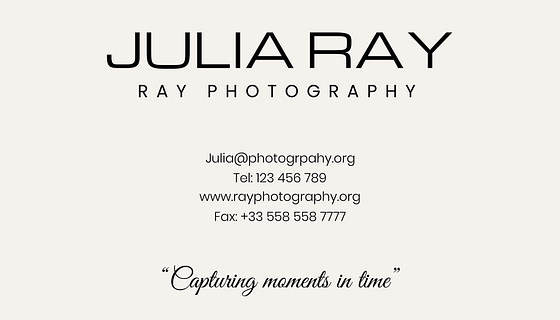 Photography Business Cards