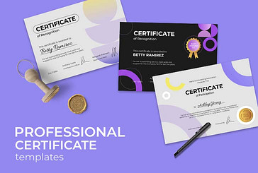 Professional Certificate Templates