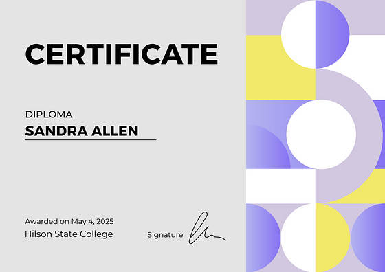 Profesyonel Sertifika Şablonları