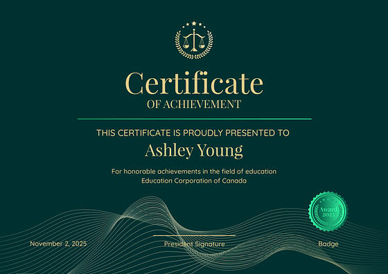 Elegante Zertifikate