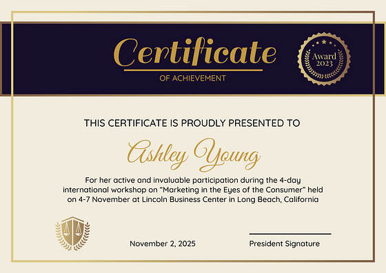 Elegante Zertifikate