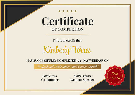 Elegante Zertifikate