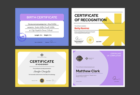 Minimalistic Certificates