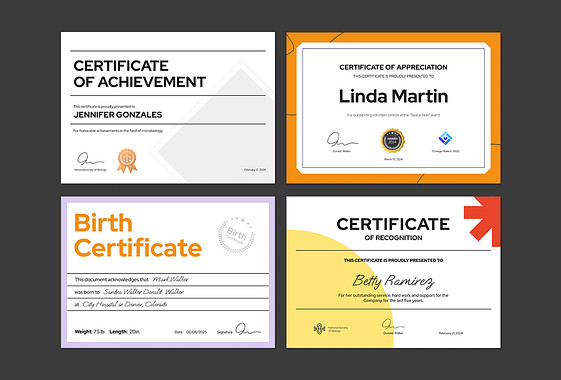 Minimalistic Certificates