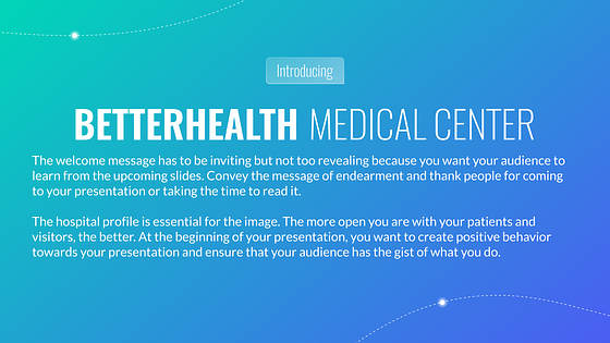 Medical Center Slides
