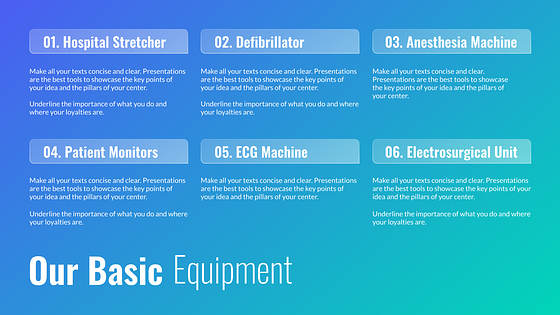 Medical Center Slides