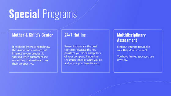 Medical Center Slides