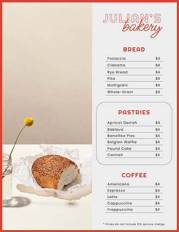 Modern Menu Templates