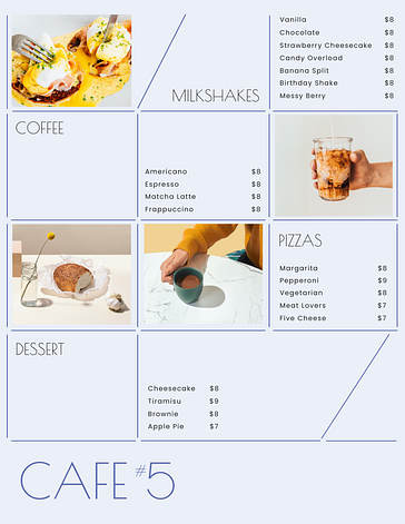 Modern Menu Templates