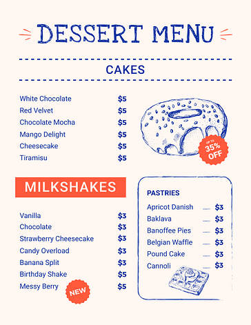 Menu Templates With Illustrations