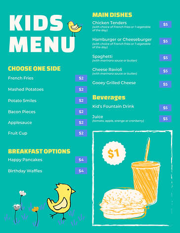 Menu Templates With Illustrations