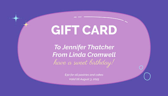 Birthday Gift Certificate Templates