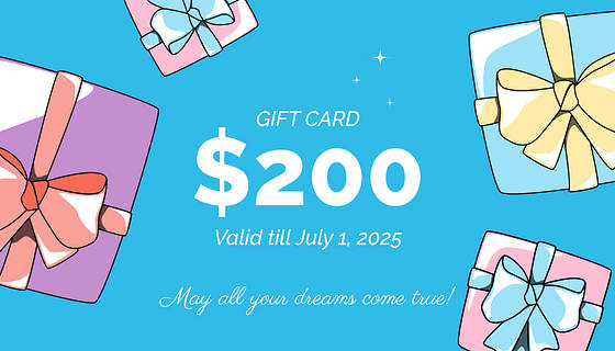 Birthday Gift Certificate Templates