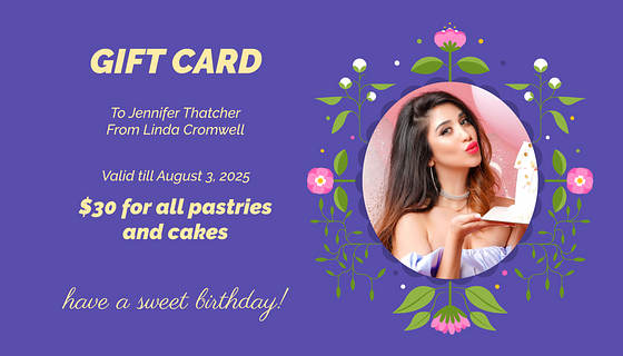 Birthday Gift Certificate Templates