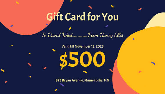 Birthday Gift Certificate Templates