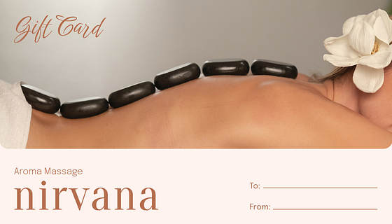 Massage and SPA Gift Card Templates