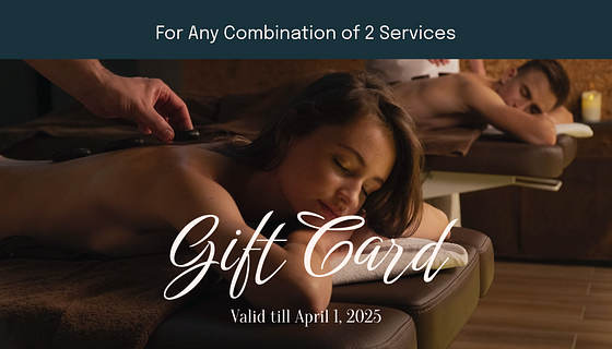 Massage and SPA Gift Card Templates