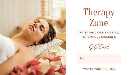 Massage and SPA Gift Card Templates