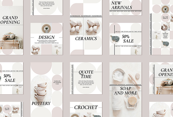 Set Promocional de Productos Hechos a Mano