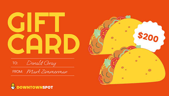 Restaurant Gift Certificate Variety