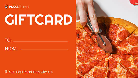 Restaurant Gift Certificate Variety